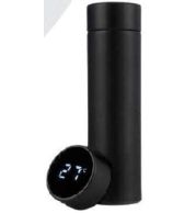 Temperature Thermos Bottle for Hot and Cold Beverage Storage, Smart Drinkware Gift for Office, Travel and Daily Use, Modern Corporate Gifting and Hydration Needs